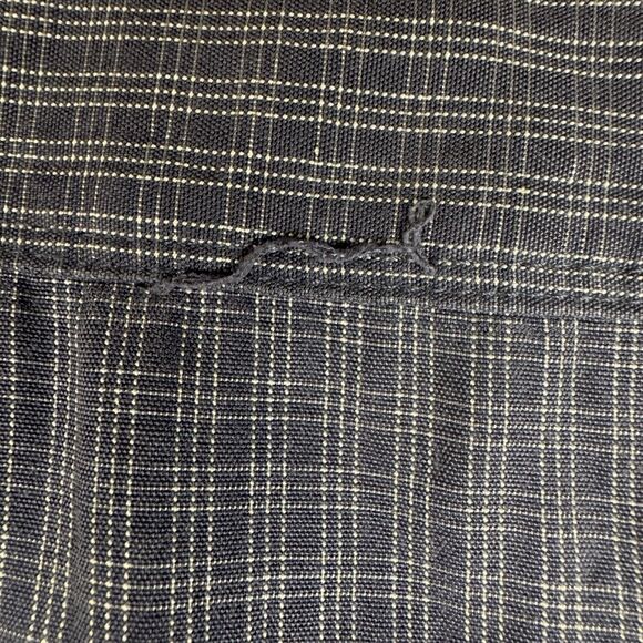 The North Face Blue White Pattern Nylon-Poly Mens Long Sleeve Shirt Size Large - Picture 6 of 10